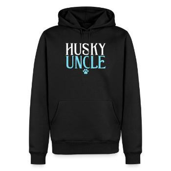 Cadeaux de chien Husky - Sweat à capuche Premium bio Homme - noir - Devant - Nico (187cm)