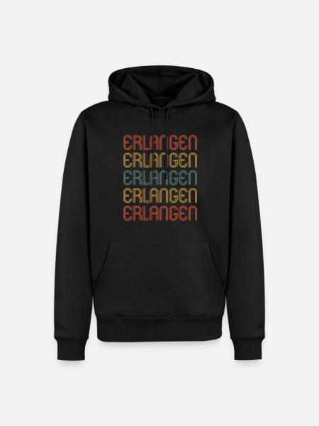 Erlangenerin Erlangener Erlangen - Men’s Premium Organic Hoodie - black