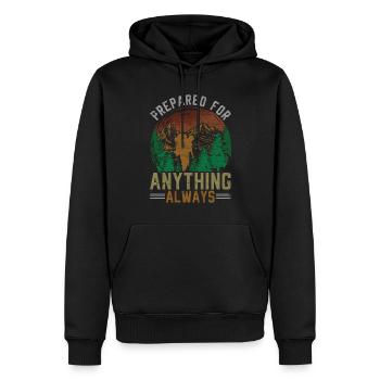 Pfadfinder Pfadfinderführer Pfadfindergruppe - Männer Premium Bio Hoodie - Schwarz - Vorne - Nico (187cm)