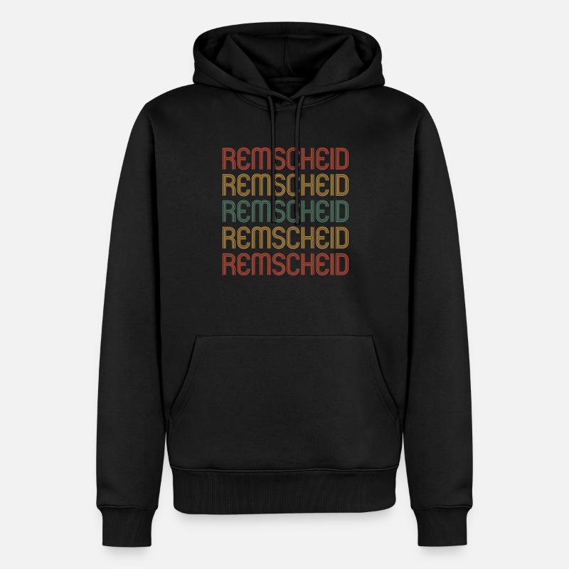 Remscheiderin Remscheider Remscheid - Sweat à capuche Premium bio Homme - noir
