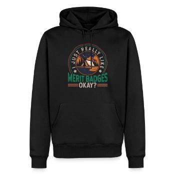 Pfadfinderführer Pfadfinder Pfadfindergruppe - Männer Premium Bio Hoodie - Schwarz - Vorne - Nico (187cm)