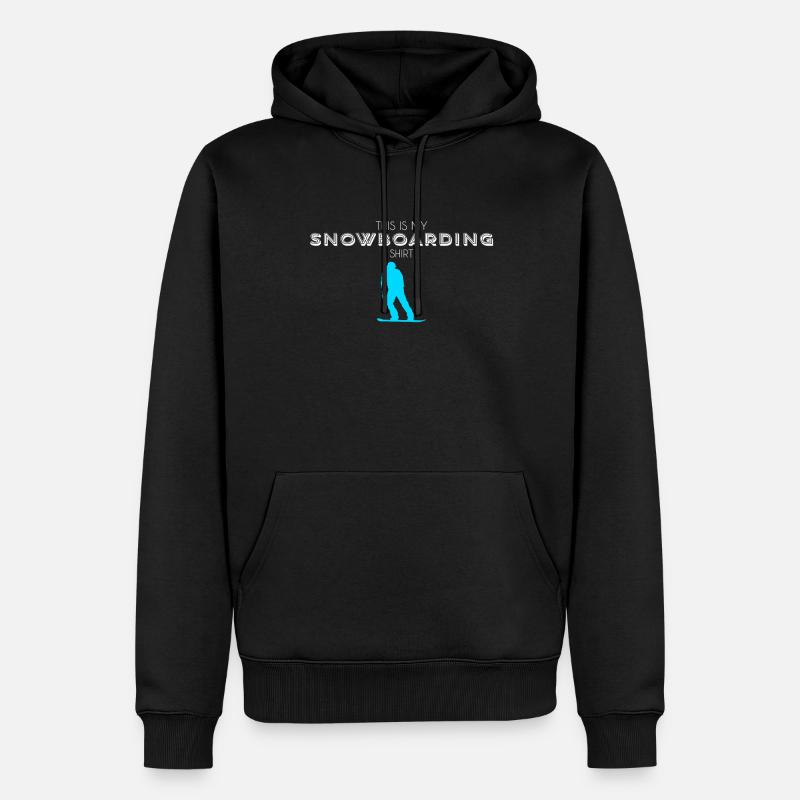 Chemise de snowboard - Sweat à capuche Premium bio Homme - noir