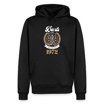 Dart - Darts - 1972 - Männer Premium Bio Hoodie - Schwarz - Vorne - Nico (187cm)
