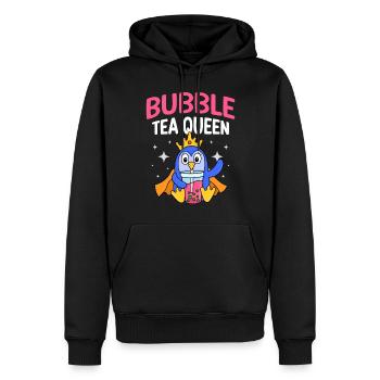 Bubble Tea Queen Boba Tee Trinker Koreanisches - Männer Premium Bio Hoodie - Schwarz - Vorne - Nico (187cm)