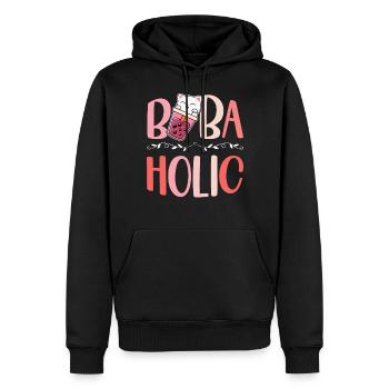 Bobaholic Bubble Tea Liebhaber Boba Tee Trinker - Männer Premium Bio Hoodie - Schwarz - Vorne - Nico (187cm)