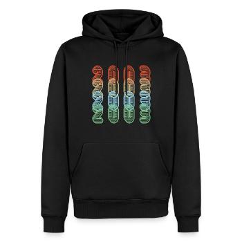 Édition limitée 2003 | Anniversaire - Sweat à capuche Premium bio Homme - noir - Devant - Nico (187cm)
