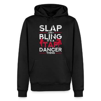 Stepptanz Stepptänzer Stepptänzerin Stepper - Männer Premium Bio Hoodie - Schwarz - Vorne - Nico (187cm)