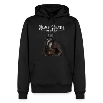 Black Death European Tour Plague Doctor - Sweat à capuche Premium bio Homme - noir - Devant - Nico (187cm)