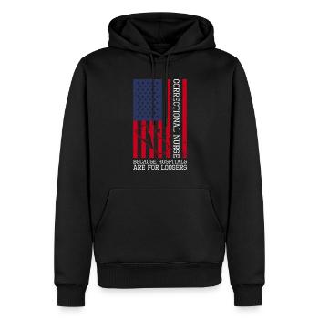 Forensisches Pflegedesign Für - Sweat à capuche Premium bio Homme - noir - Devant - Nico (187cm)