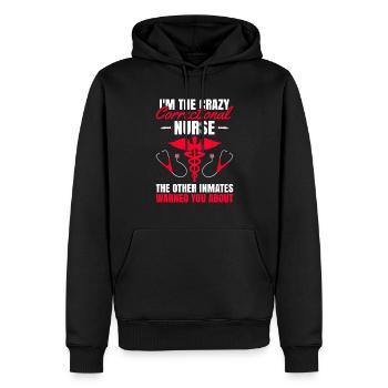 Design Der Justizvollzugsschwester Für Die - Sweat à capuche Premium bio Homme - noir - Devant - Nico (187cm)