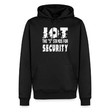 Internet Of Things IOT Programmierer Admin IT - Männer Premium Bio Hoodie - Schwarz - Vorne - Nico (187cm)