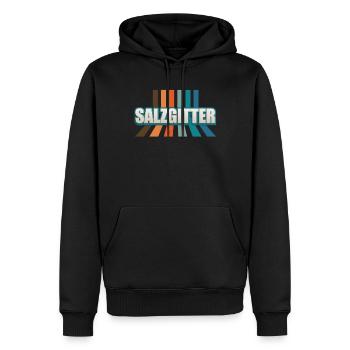 Salzgittererin Salzgitterer Salzgitter - Männer Premium Bio Hoodie - Schwarz - Vorne - Nico (187cm)