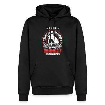 Vermessungstechniker nicht reparieren Vermesser - Männer Premium Bio Hoodie - Schwarz - Vorne - Nico (187cm)