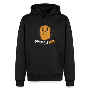 Gimme A Nug Nuggies Chicken Nugget Food Tendies - Männer Premium Bio Hoodie - Schwarz - Vorne - Nico (187cm)
