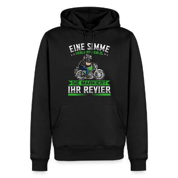 Lustiger Spruch Simsonfahrer S50 S51 Simme Moped - Männer Premium Bio Hoodie - Schwarz - Vorne - Nico (187cm)