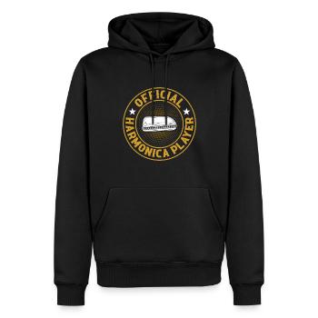 Official Harmonica Player Harmonica Music Harmonic - Männer Premium Bio Hoodie - Schwarz - Vorne - Nico (187cm)