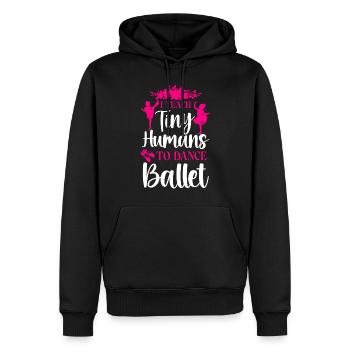 Ballet Dancer Dance Girl Ballerina - Männer Premium Bio Hoodie - Schwarz - Vorne - Nico (187cm)