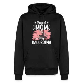 Stolze Mutter Einer Ballerina Tänzerin Ballett - Männer Premium Bio Hoodie - Schwarz - Vorne - Nico (187cm)