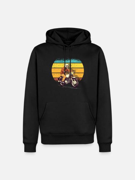 Retro Simsonfahrer Mofa Moped fan - Herre Premium økologisk hoodie - sort