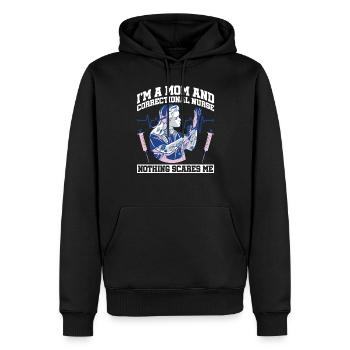 Forensisches Pflegedesign Für Die Mutter Der - Sweat à capuche Premium bio Homme - noir - Devant - Nico (187cm)