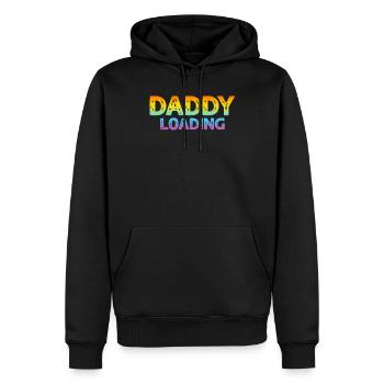 Funny Father's Day Ideas - Daddy Loading - Men’s Premium Organic Hoodie - black - Front - Nico (187cm)