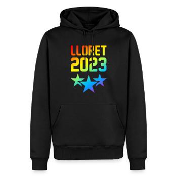 Lloret De Mar 2023 - Männer Premium Bio Hoodie - Schwarz - Vorne - Nico (187cm)