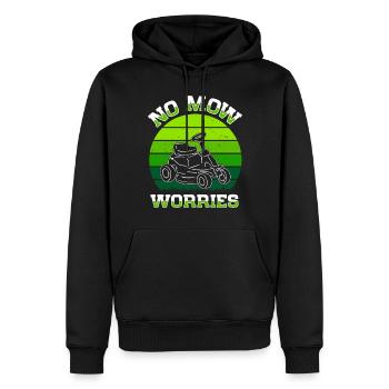Lawn mowing Lawn mowers Gardeners Horticulture - Men’s Premium Organic Hoodie - black - Front - Nico (187cm)