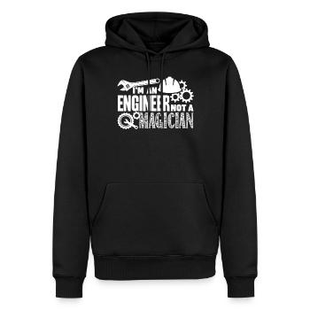 Engineer I'm An Engineer Not A Magician - Men’s Premium Organic Hoodie - black - Front - Nico (187cm)