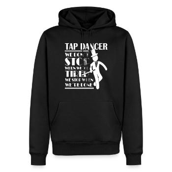 Tap Dance - Clogging Dance - Funny Tap Dancing - Männer Premium Bio Hoodie - Schwarz - Vorne - Nico (187cm)