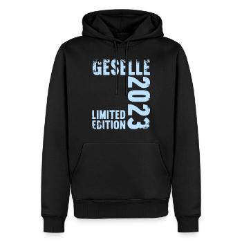 Geselle Gesellenprüfung bestanden Gesellen - Männer Premium Bio Hoodie - Schwarz - Vorne - Nico (187cm)