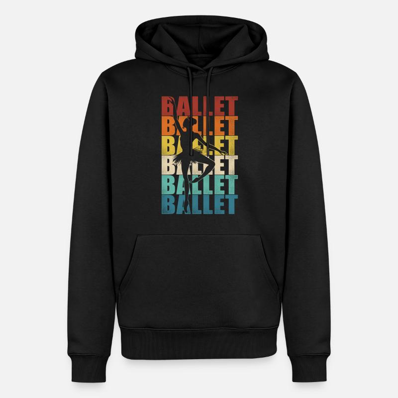 Ballet Danseuse Danse Ballerine - Sweat à capuche Premium bio Homme - noir