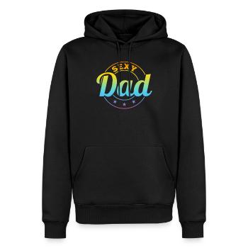 Happy Father's Day - Sexy Dad - Männer Premium Bio Hoodie - Schwarz - Vorne - Nico (187cm)