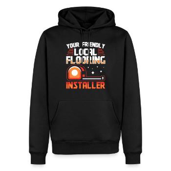 Your Flooring Installer - Männer Premium Bio Hoodie - Schwarz - Vorne - Nico (187cm)