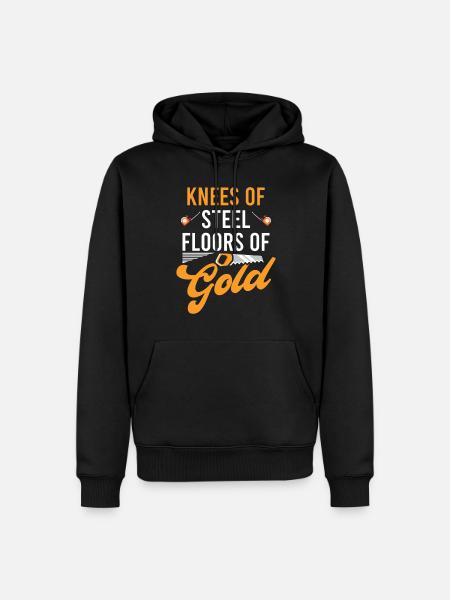 Floor installation - Men’s Premium Organic Hoodie - black