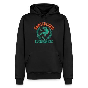 Skateboard Skater Boy Skateboard Sports extrêmes - Sweat à capuche Premium bio Homme - noir - Devant - Nico (187cm)