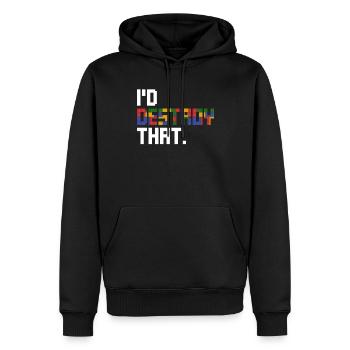 Kinder Block Gebäude Deign Für Kinder Spielzeug - Sweat à capuche Premium bio Homme - noir - Devant - Nico (187cm)