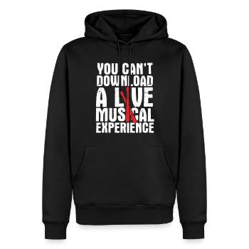 Schlagzeug Spieler Drummer - Männer Premium Bio Hoodie - Schwarz - Vorne - Nico (187cm)