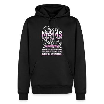 Fußball-Mutter Gameday Soccer Mom - Männer Premium Bio Hoodie - Schwarz - Vorne - Nico (187cm)