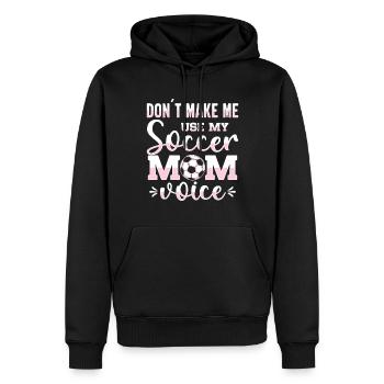 Fußball-Mutter Gameday Soccer Mom - Männer Premium Bio Hoodie - Schwarz - Vorne - Nico (187cm)