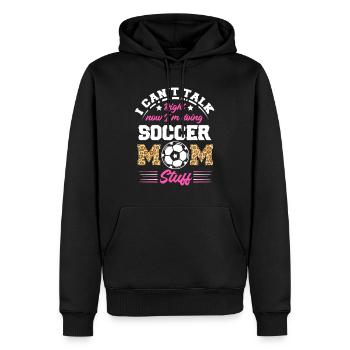Fußball-Mutter Gameday Soccer Mom - Männer Premium Bio Hoodie - Schwarz - Vorne - Nico (187cm)