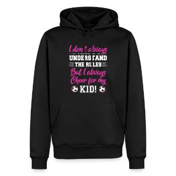 Fußball-Mutter Gameday Soccer Maman - Sweat à capuche Premium bio Homme - noir - Devant - Nico (187cm)