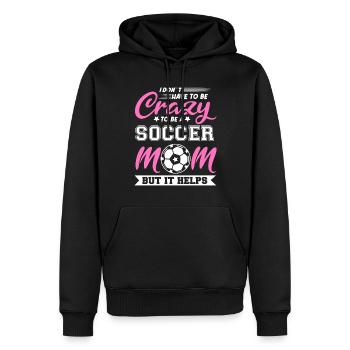 Fußball-Mutter Gameday Soccer Mom - Männer Premium Bio Hoodie - Schwarz - Vorne - Nico (187cm)