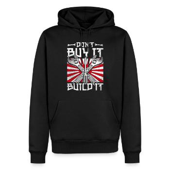 Motorsport Auto Tuning Don't Buy It Build It - Männer Premium Bio Hoodie - Schwarz - Vorne - Nico (187cm)