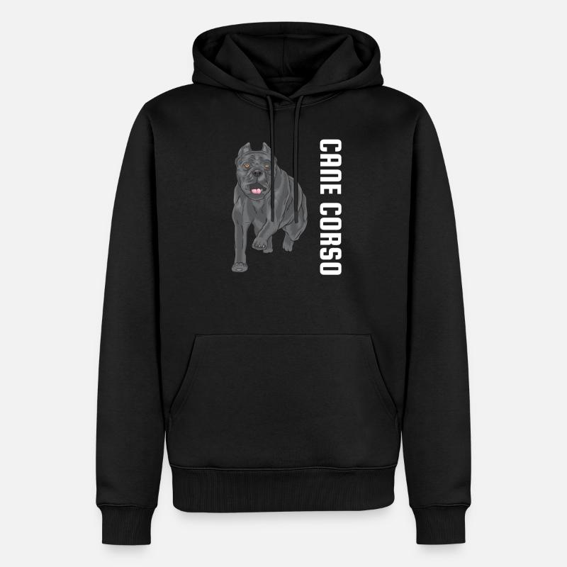Cane Corso - Männer Premium Bio Hoodie - Schwarz