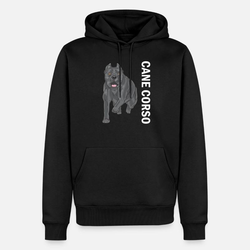 Cane Corso - Männer Premium Bio Hoodie - Schwarz