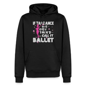 Tap Dance - Clogging Dance - Funny Tap Dancing - Männer Premium Bio Hoodie - Schwarz - Vorne - Nico (187cm)