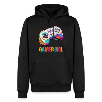 Console de jeu PC Gamer Girl Gamer Girl - Sweat à capuche Premium bio Homme - noir - Devant - Nico (187cm)
