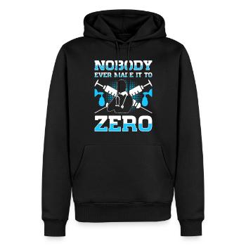 Anesthésiste Anesthésiste Anesthésiologie Anesthésiste - Sweat à capuche Premium bio Homme - noir - Devant - Nico (187cm)