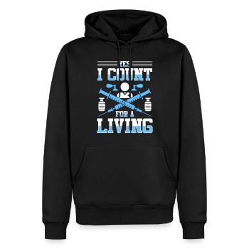 Anesthésiste Anesthésiste Anesthésiologie Anesthésiste - Sweat à capuche Premium bio Homme - noir - Devant - Nico (187cm)