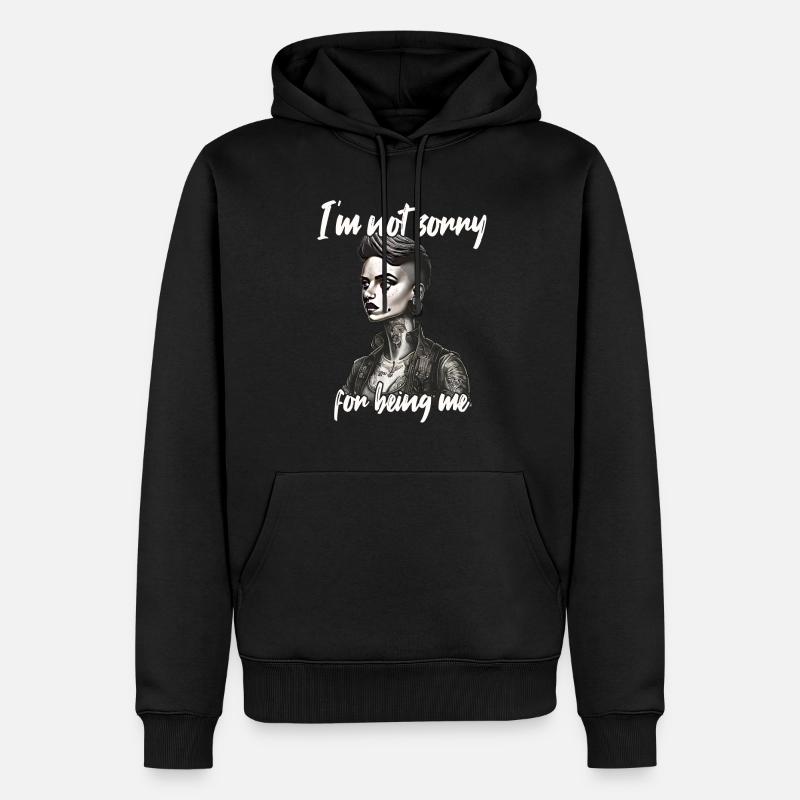 Fier de mon individualité - Sweat à capuche Premium bio Homme - noir